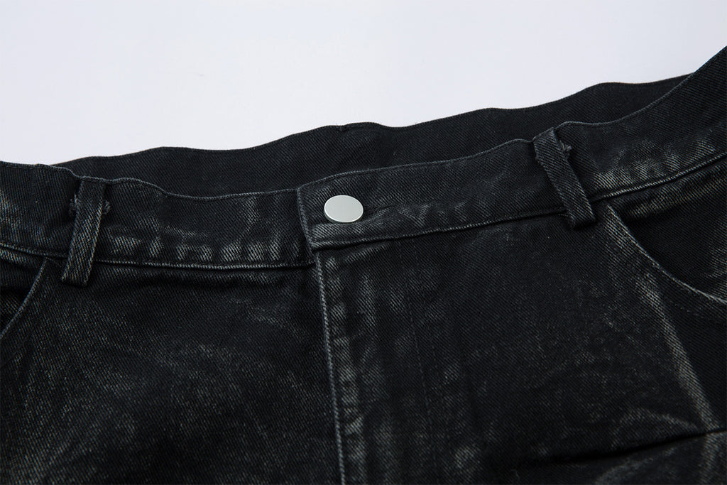 YAVIORA Pleated Wide Jeans