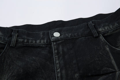 YAVIORA Weite Faltenjeans