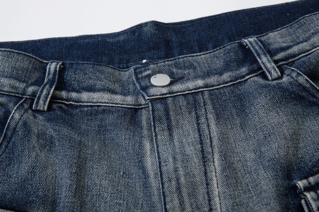 YAVIORA Multi-Pocket Workwear Denim Jeans