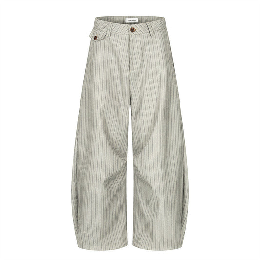 YAVIORA Striped Curved Pants