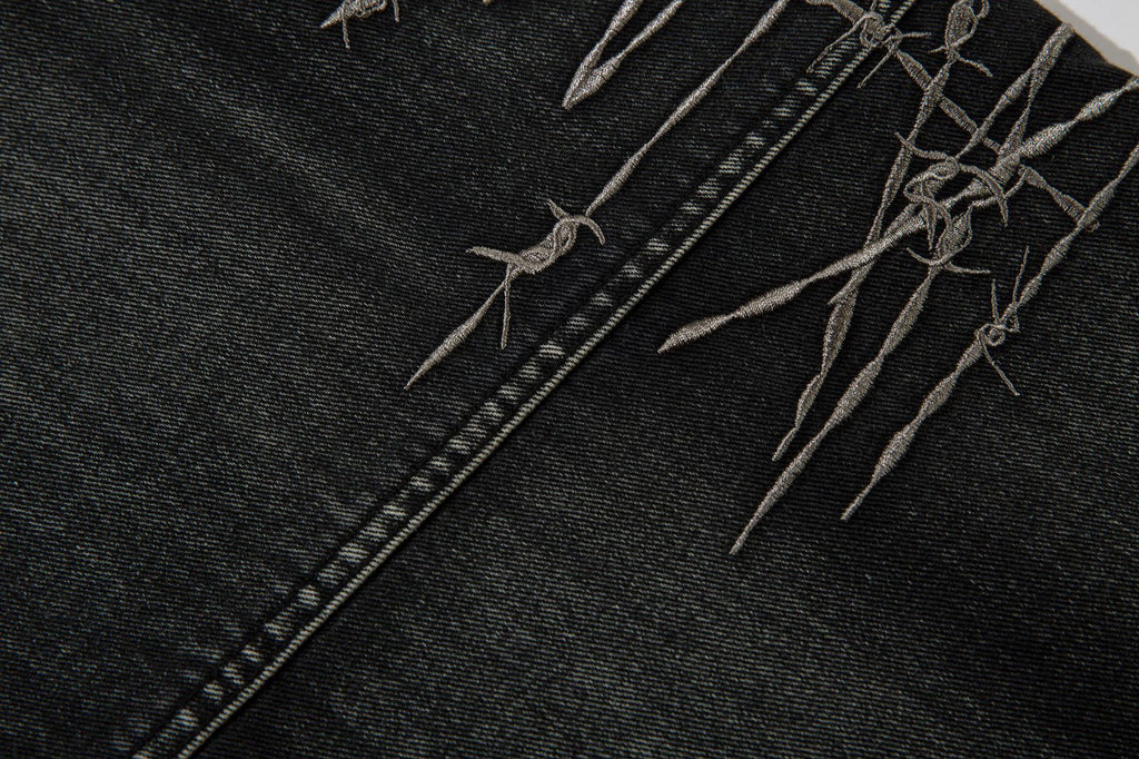 YAVIORA Multi-Pocket Workwear Denim Jeans
