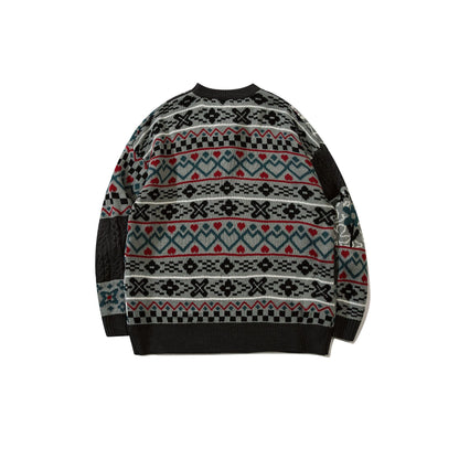 YAVIORA Tricot ethnique vintage