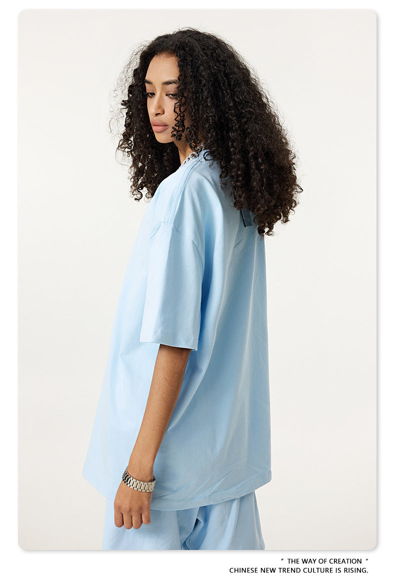 Yaviora Summer American Style Solid Color Loose T-Shirt