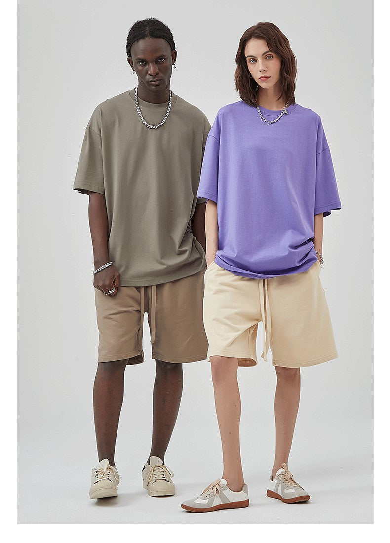 Yaviora 230G Double Yarn Pure Cotton Short-Sleeve T-Shirt