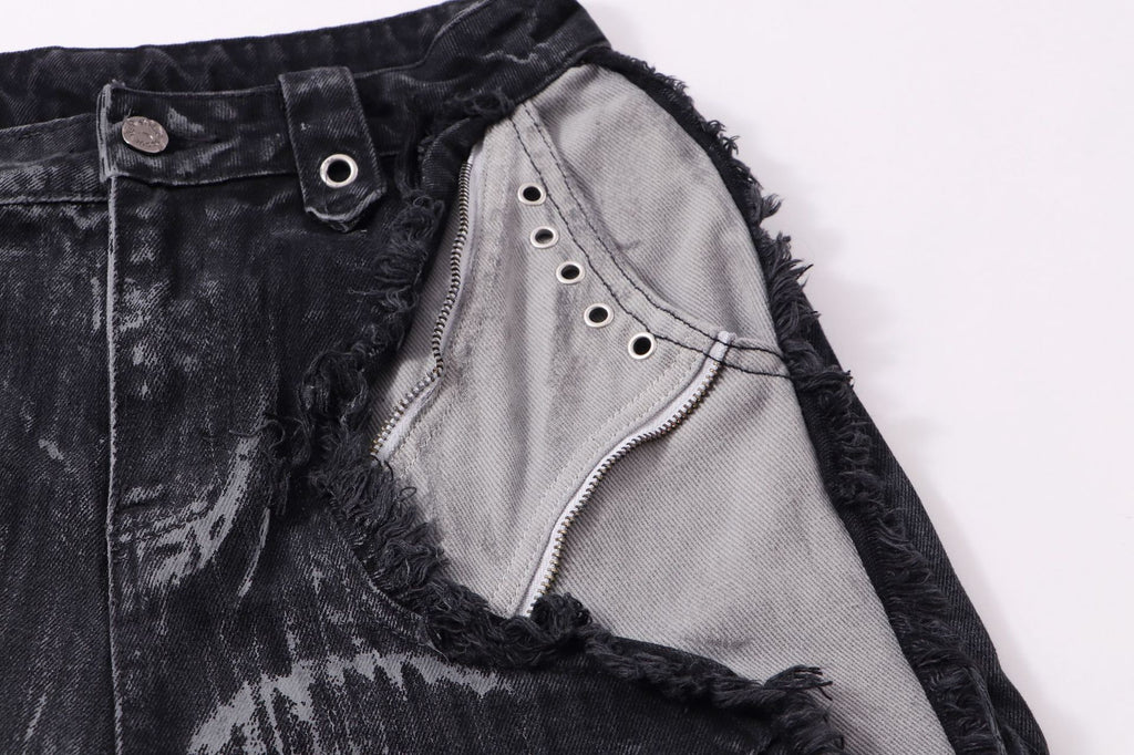 YAVIORA Painted Wash Jeans