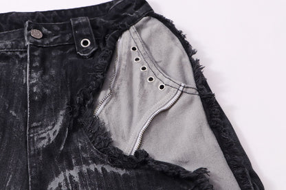 YAVIORA Painted Wash Jeans
