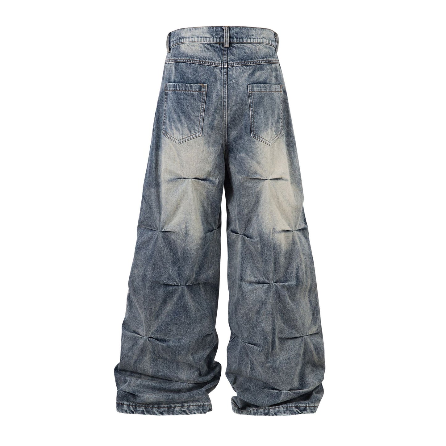 YAVIORA Weite Faltenjeans