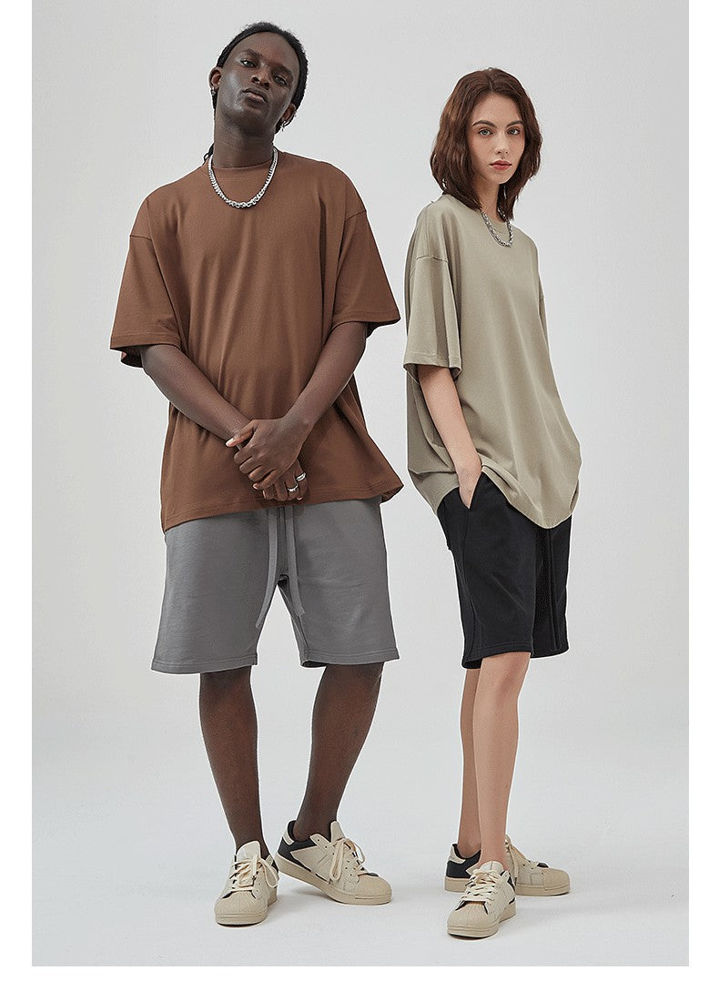 Yaviora 230G Double Yarn Pure Cotton Short-Sleeve T-Shirt