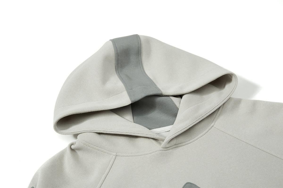 YAVIORA Hip Hoodie Patchwork Hooded Sweatshirt