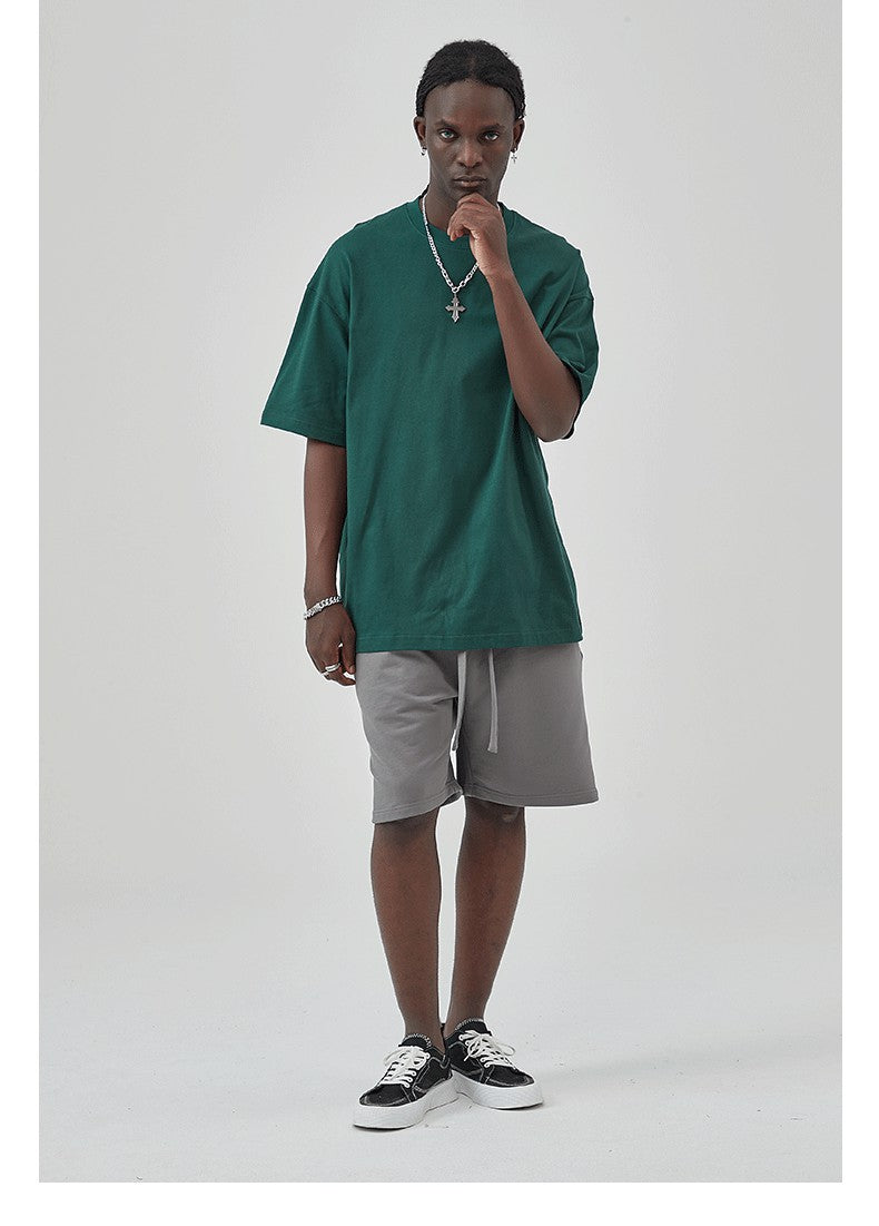 Yaviora 230G Double Yarn Pure Cotton Short-Sleeve T-Shirt