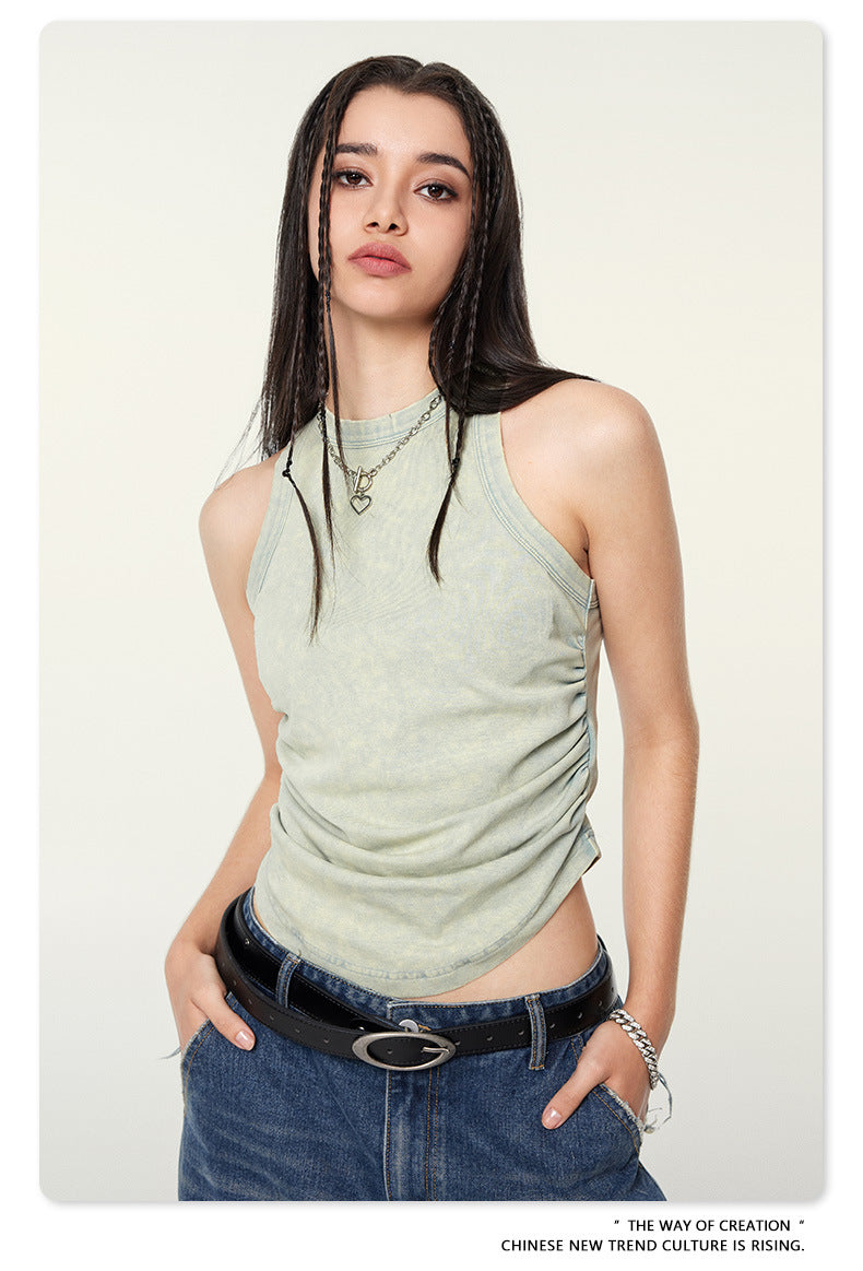 Yaviora American Distressed Hot Girl Style Vest for Women