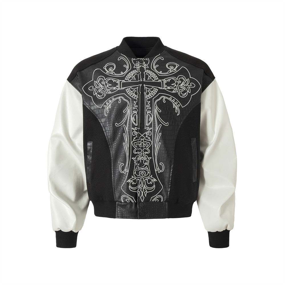 YAVIORA Embroidered Baseball Jacket