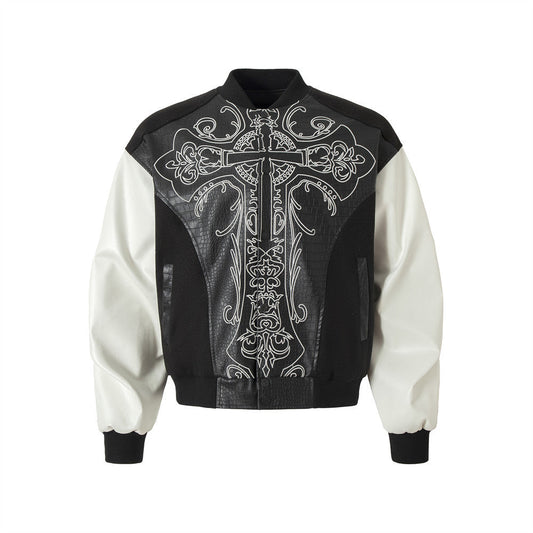 YAVIORA Embroidered Baseball Jacket