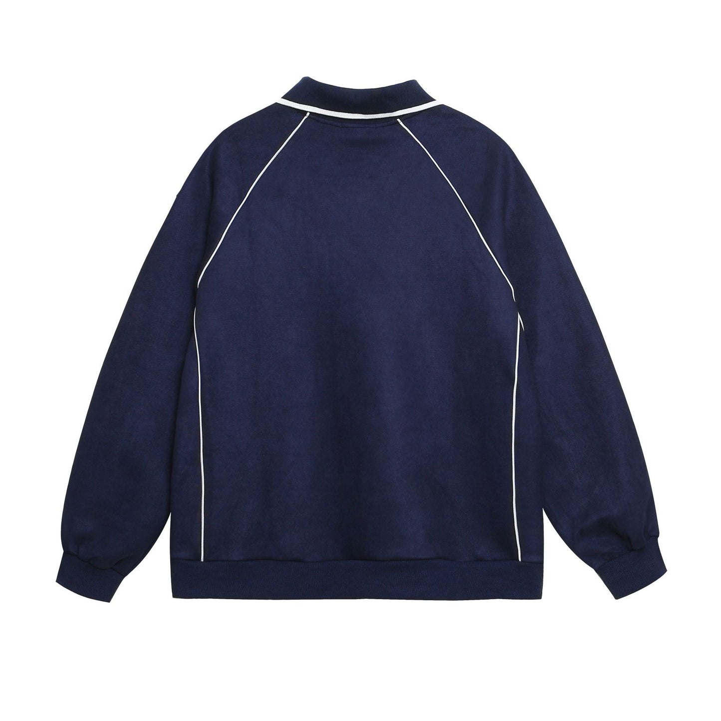 YAVIORA Polo-Sweatshirt mit Buchstaben-Print