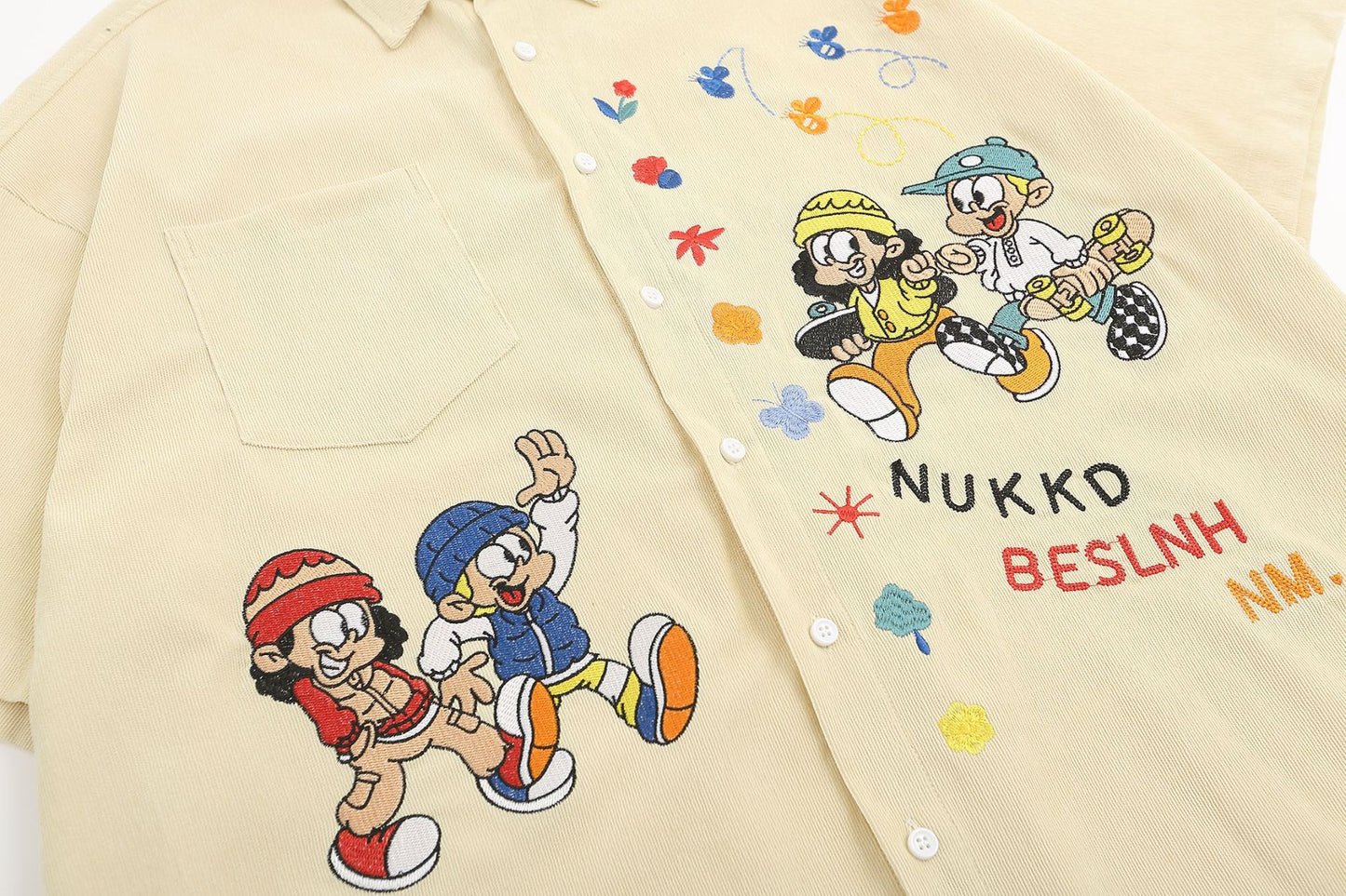 YAVIORA Hip-Hop Vintage Shirt