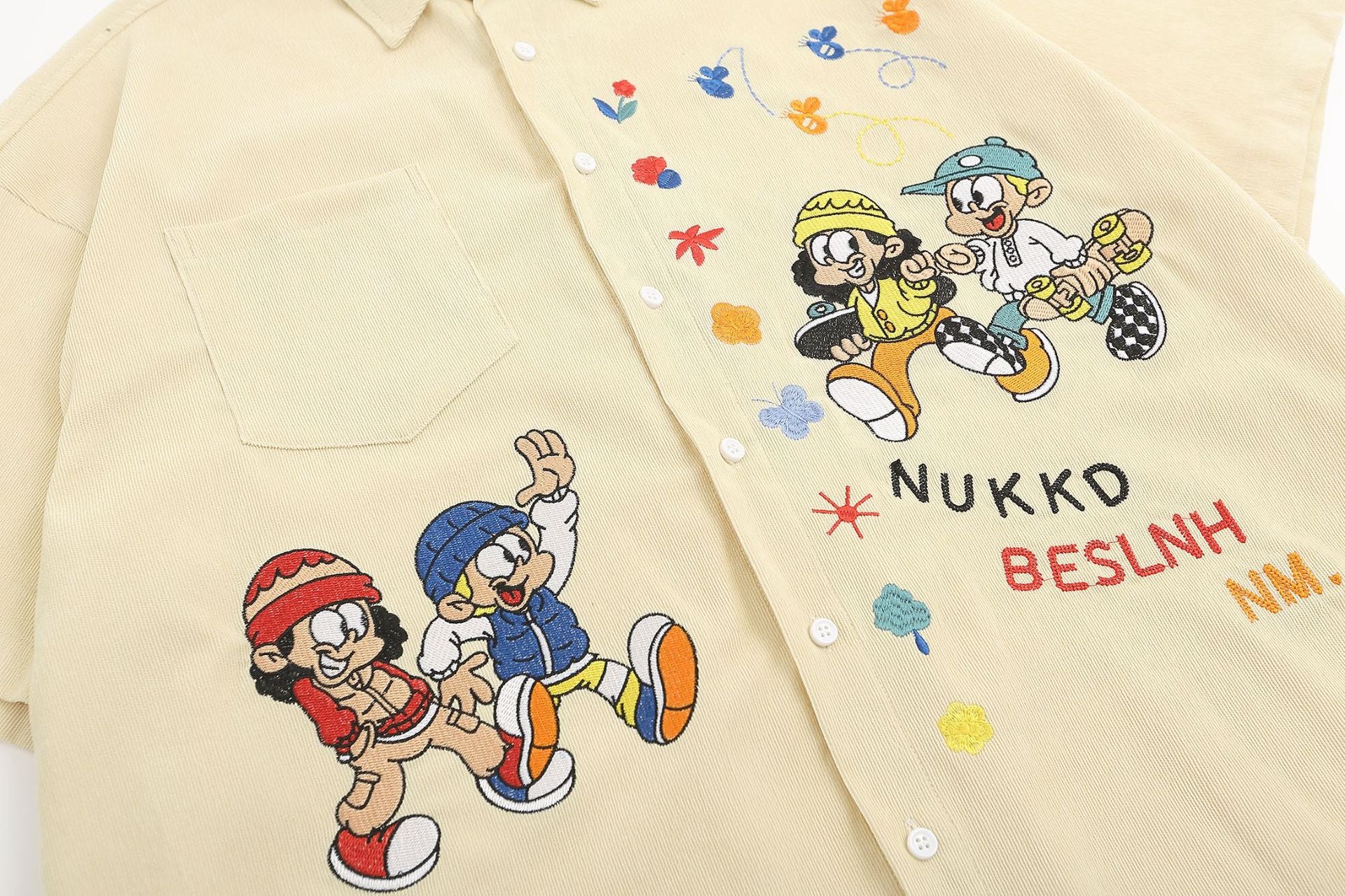 YAVIORA Hip-Hop Vintage Shirt