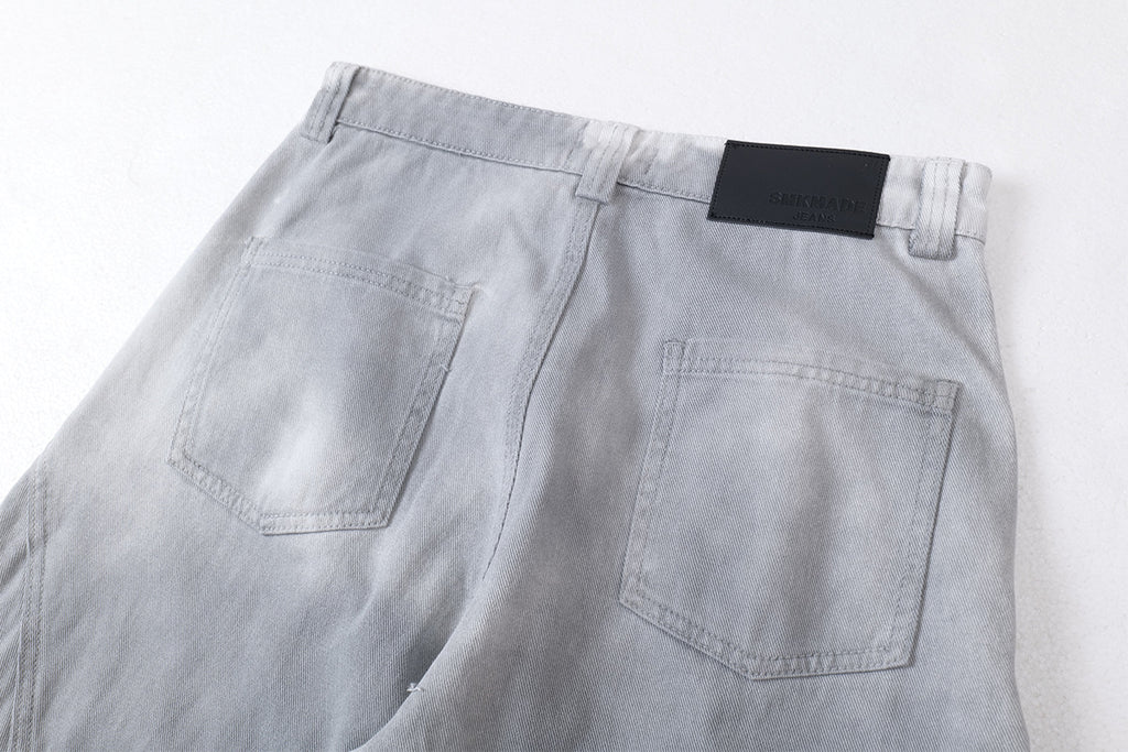 YAVIORA Dirty Dye Deconstructed Design Scimitar Pants