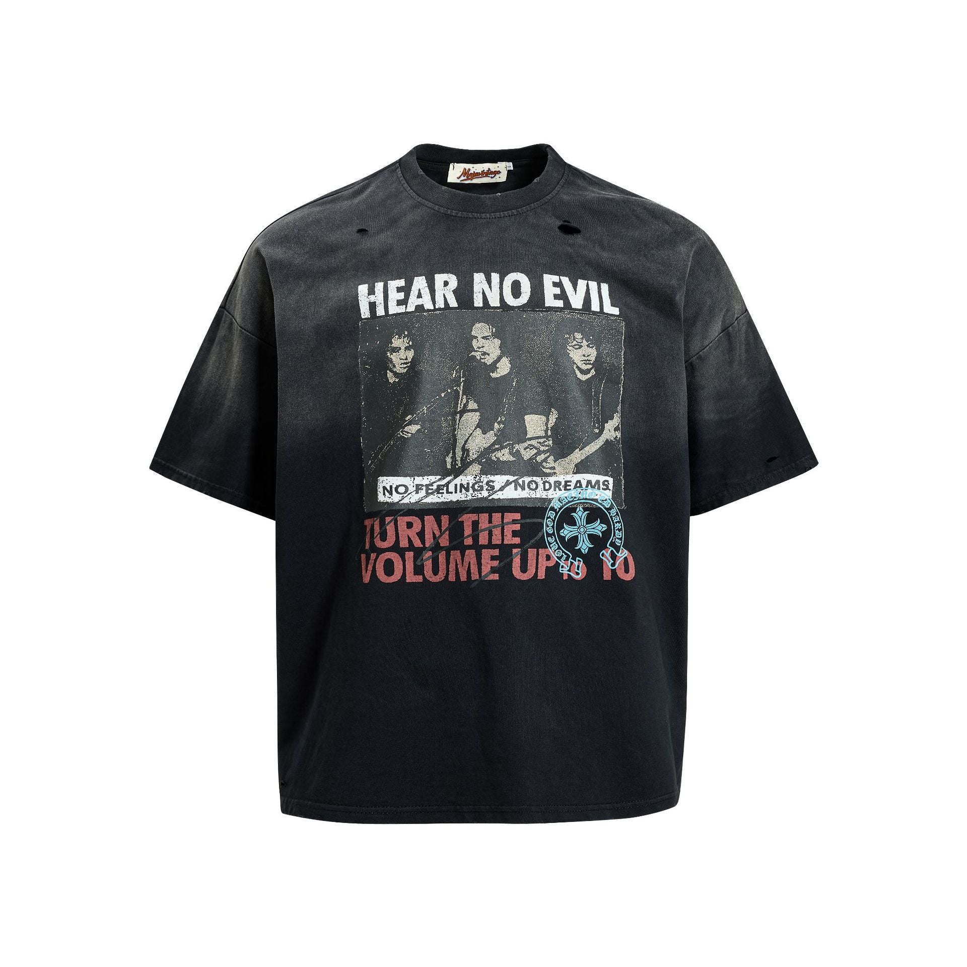 YAVIORA "Hear No Evil" Gradient T-Shirt