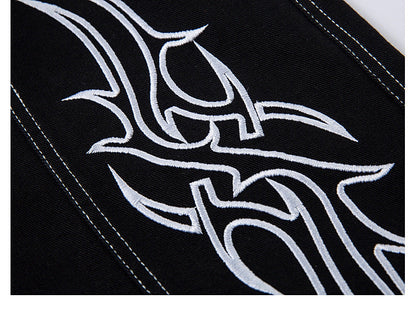 YAVIORA Wing Embroidered Jeans