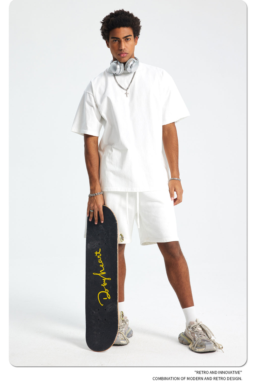 Yaviora Retro Terry Cotton Sports Shorts for Men