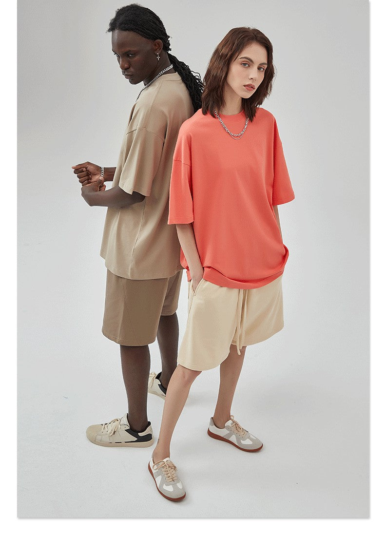 Yaviora 230G Double Yarn Pure Cotton Short-Sleeve T-Shirt