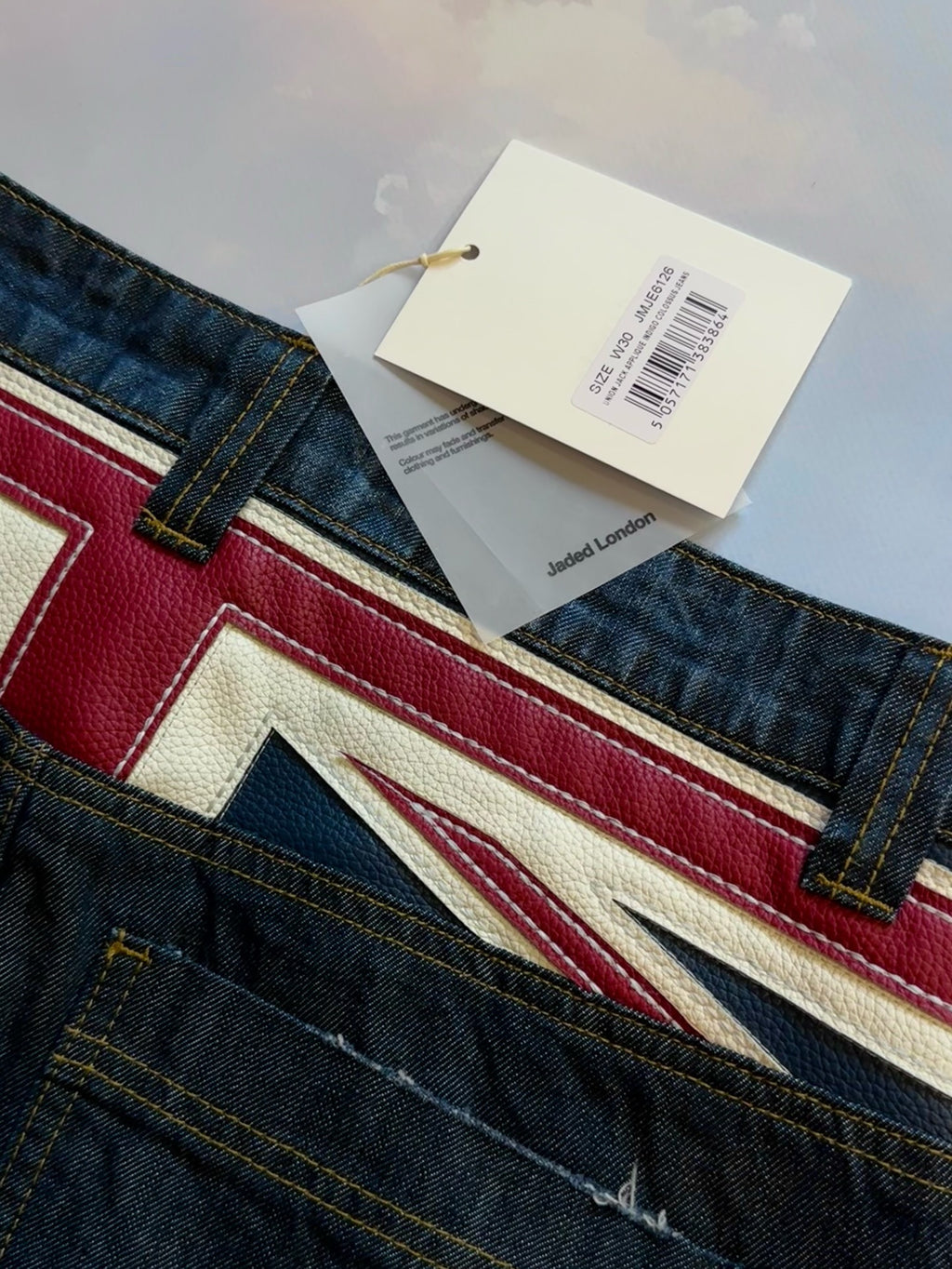 Y2K Hip-Hop Style Washed, Distressed, and Printed Jeans