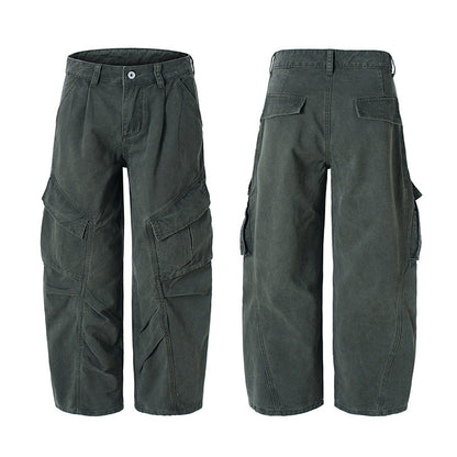 YAVIORA Pleated Cargo Pants