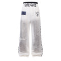 AVIORA Washed Ripped Drape Track Pants