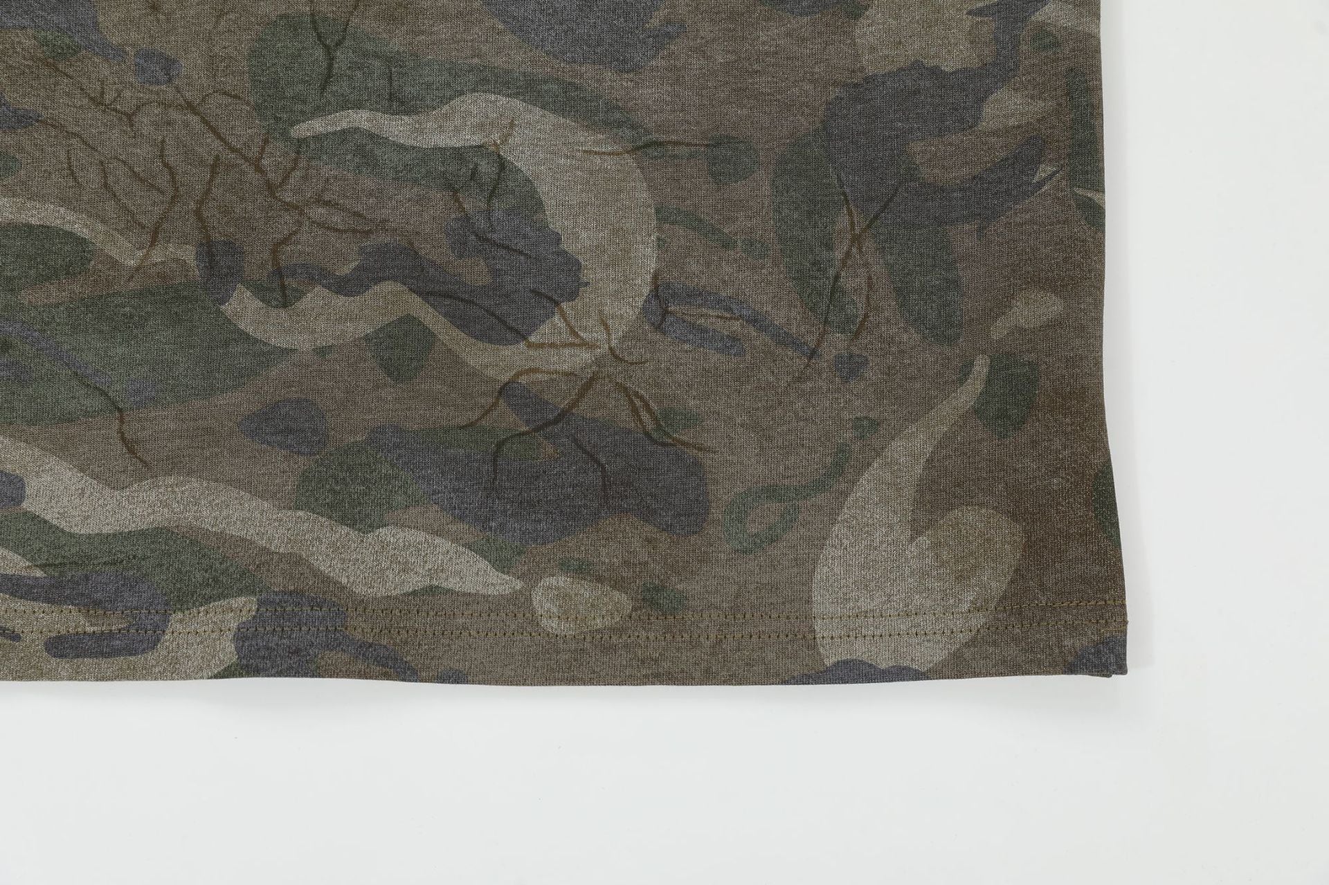 YAVIORA Vintage Camo Graphic T-Shirt