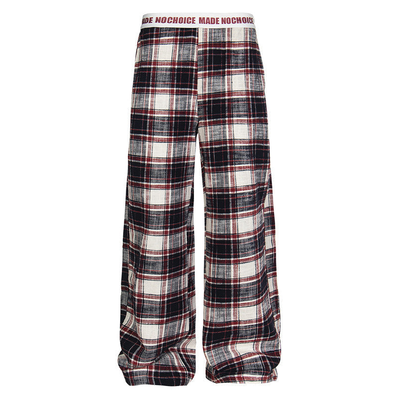 YAVIORA Plaid Straight Pants