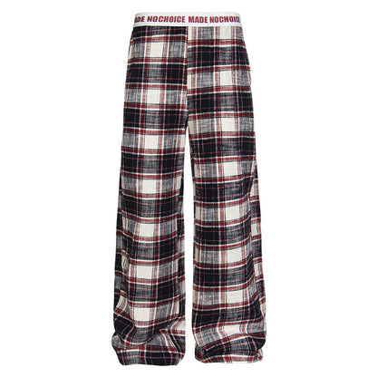 YAVIORA Plaid Straight Pants