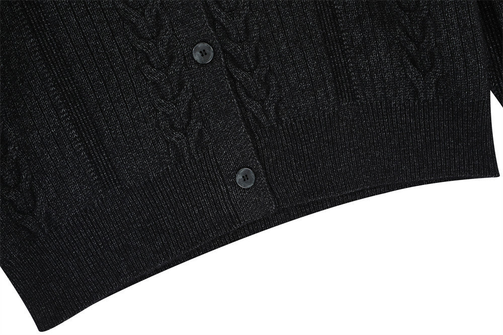 Cardigan en tricot torsadé YAVIORA
