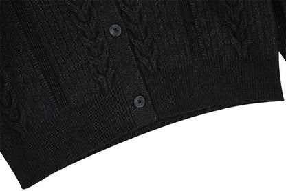 Cardigan en tricot torsadé YAVIORA
