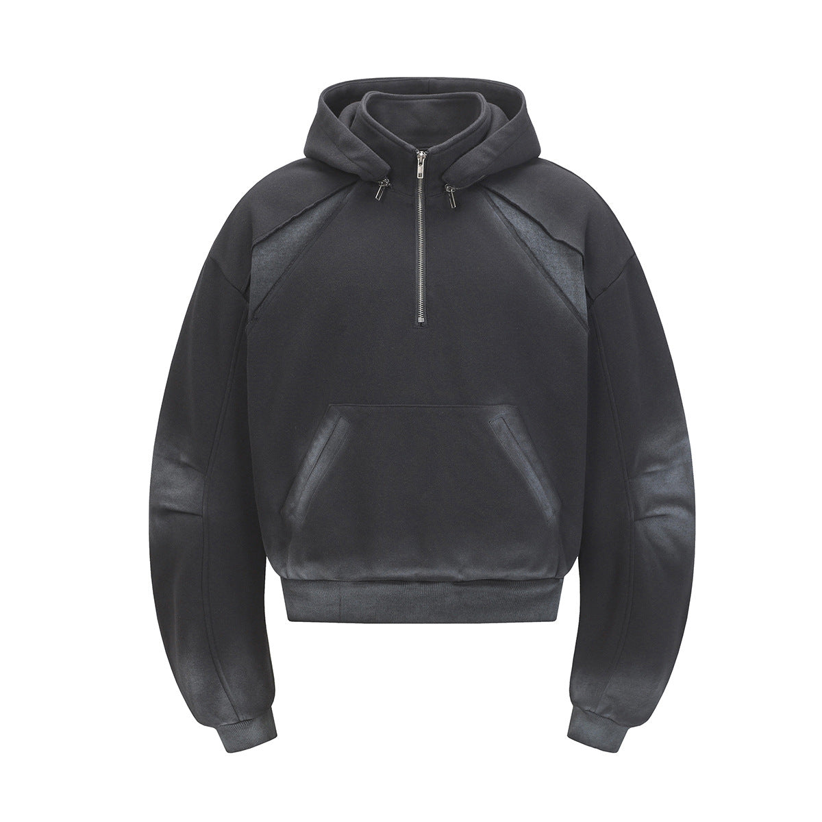 YAVIORA Wasteland Style Washed and Dirty Hooded Sweatshirt