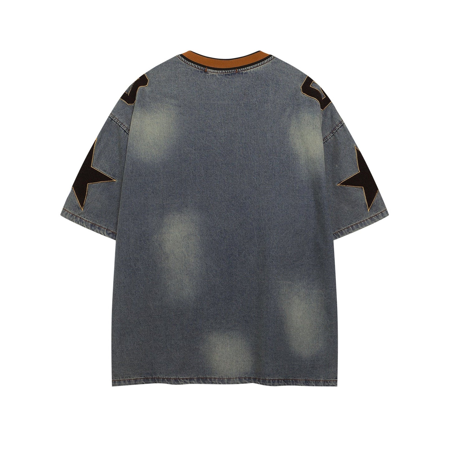 YAVIORA Besticktes Denim-T-Shirt