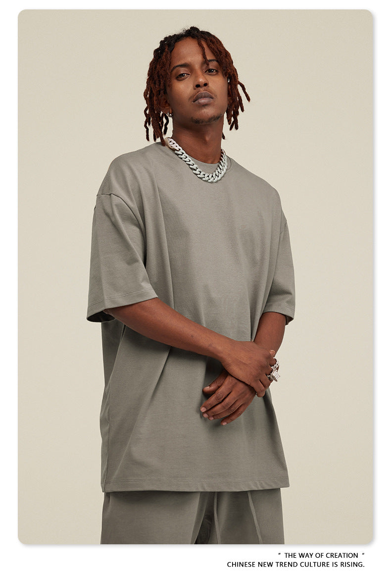 Yaviora Summer American Style Solid Color Loose T-Shirt