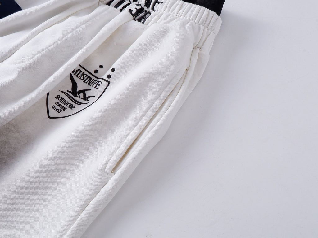 AVIORA Washed Ripped Drape Track Pants