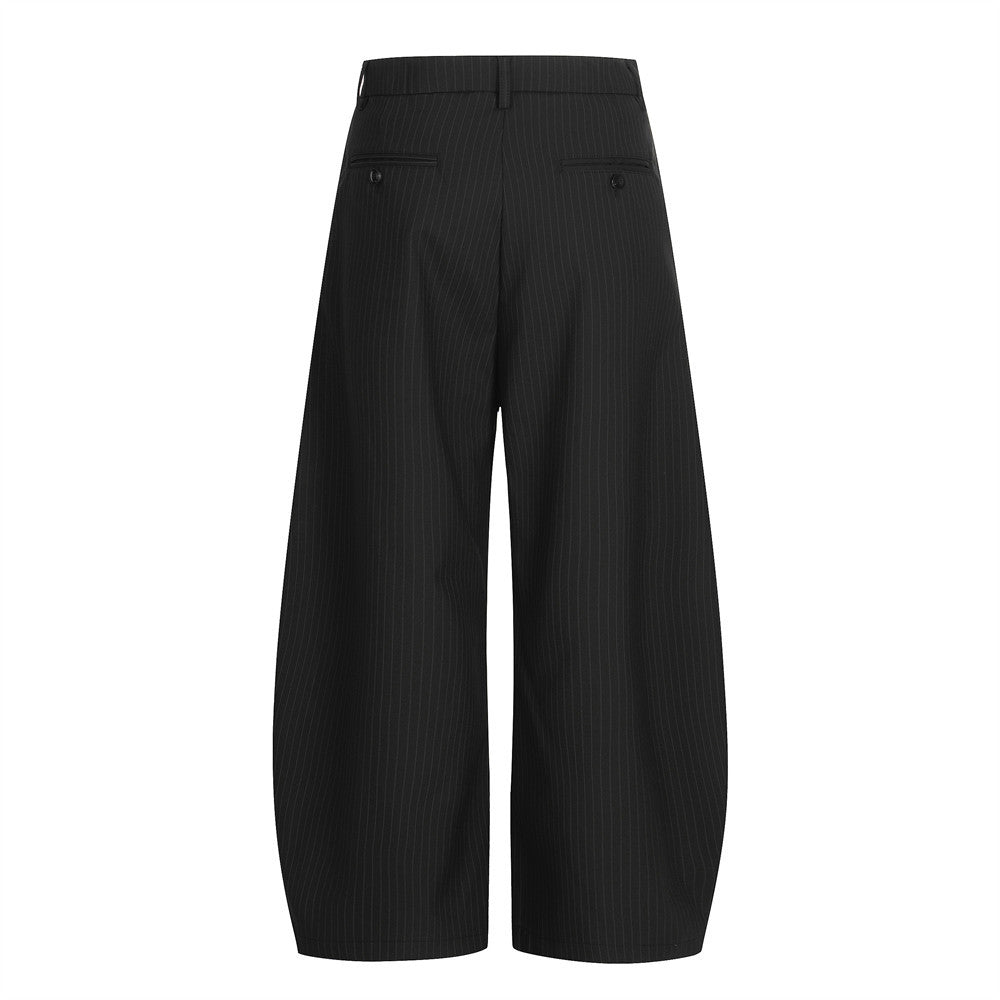 YAVIORA Gestreifte Plissehose