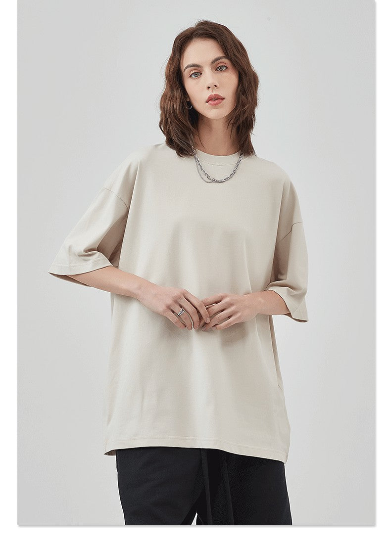 Yaviora 230G Double Yarn Pure Cotton Short-Sleeve T-Shirt