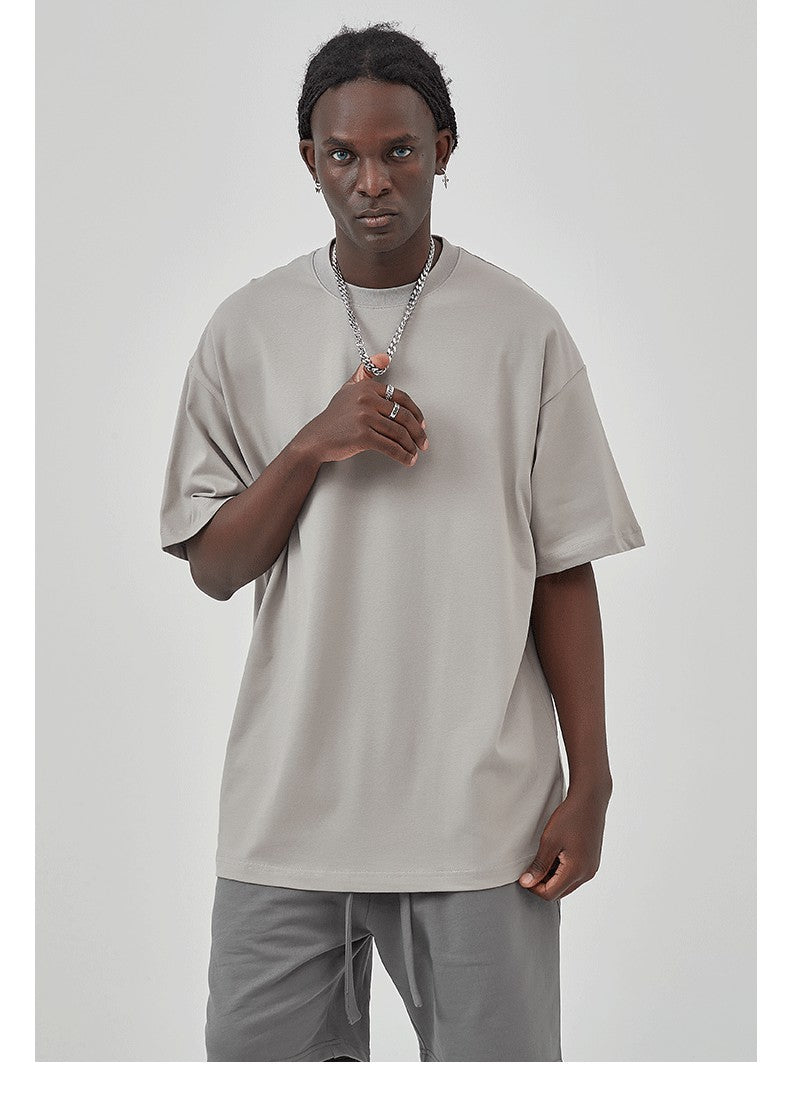 Yaviora 230G Double Yarn Pure Cotton Short-Sleeve T-Shirt