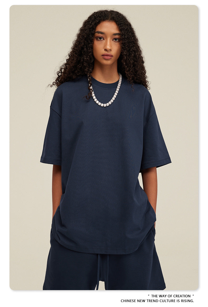 Yaviora Summer American Style Solid Color Loose T-Shirt