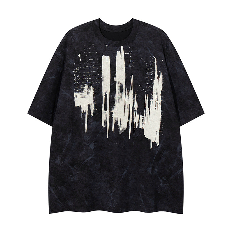 YAVIORA T-Shirt mit starker Waschung und Schriftzug