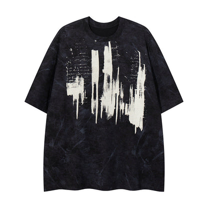 YAVIORA T-Shirt mit starker Waschung und Schriftzug