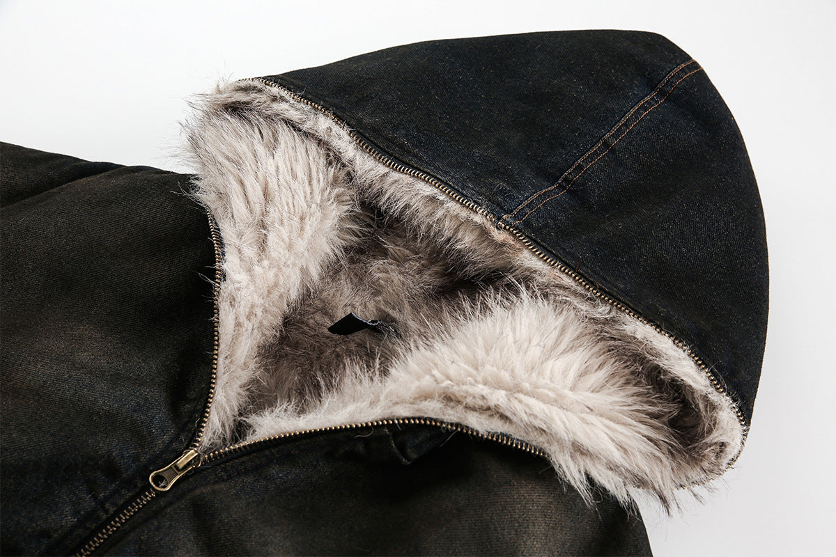 YAVIORA Denim Puffer Jacket