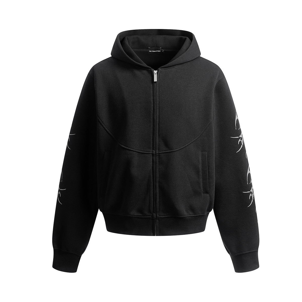 Sweat à capuche zippé Hip-Hop YAVIORA