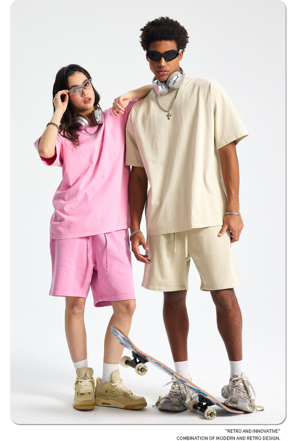 Yaviora Retro Terry Cotton Sports Shorts for Men