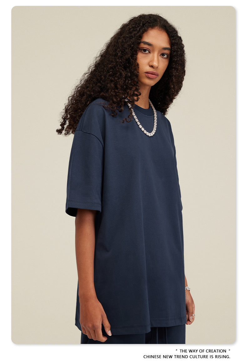 Yaviora Summer American Style Solid Color Loose T-Shirt