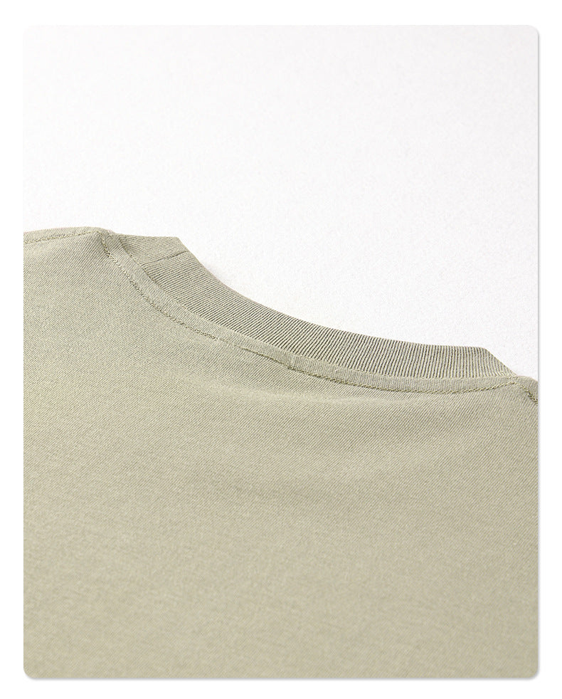 Yaviora 230G Double Yarn Pure Cotton Short-Sleeve T-Shirt