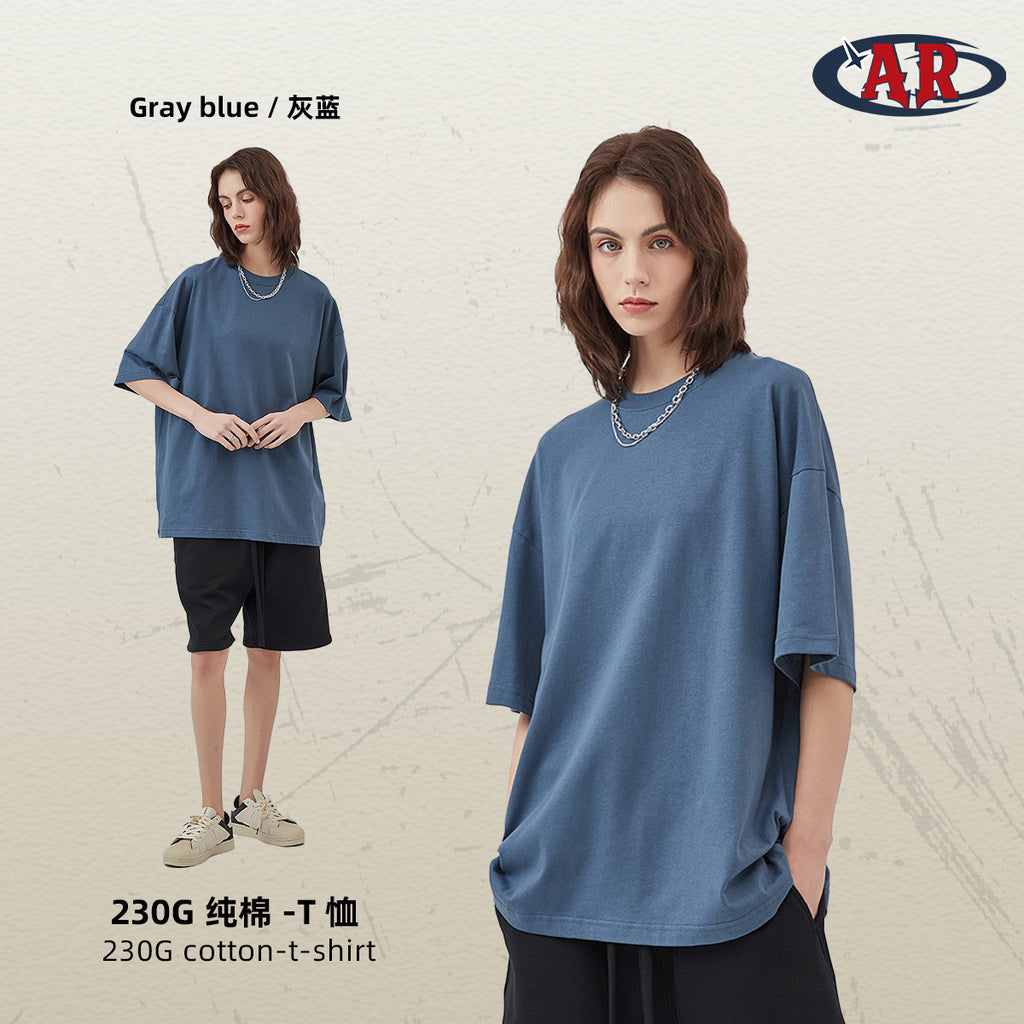Yaviora 230G Double Yarn Pure Cotton Short-Sleeve T-Shirt
