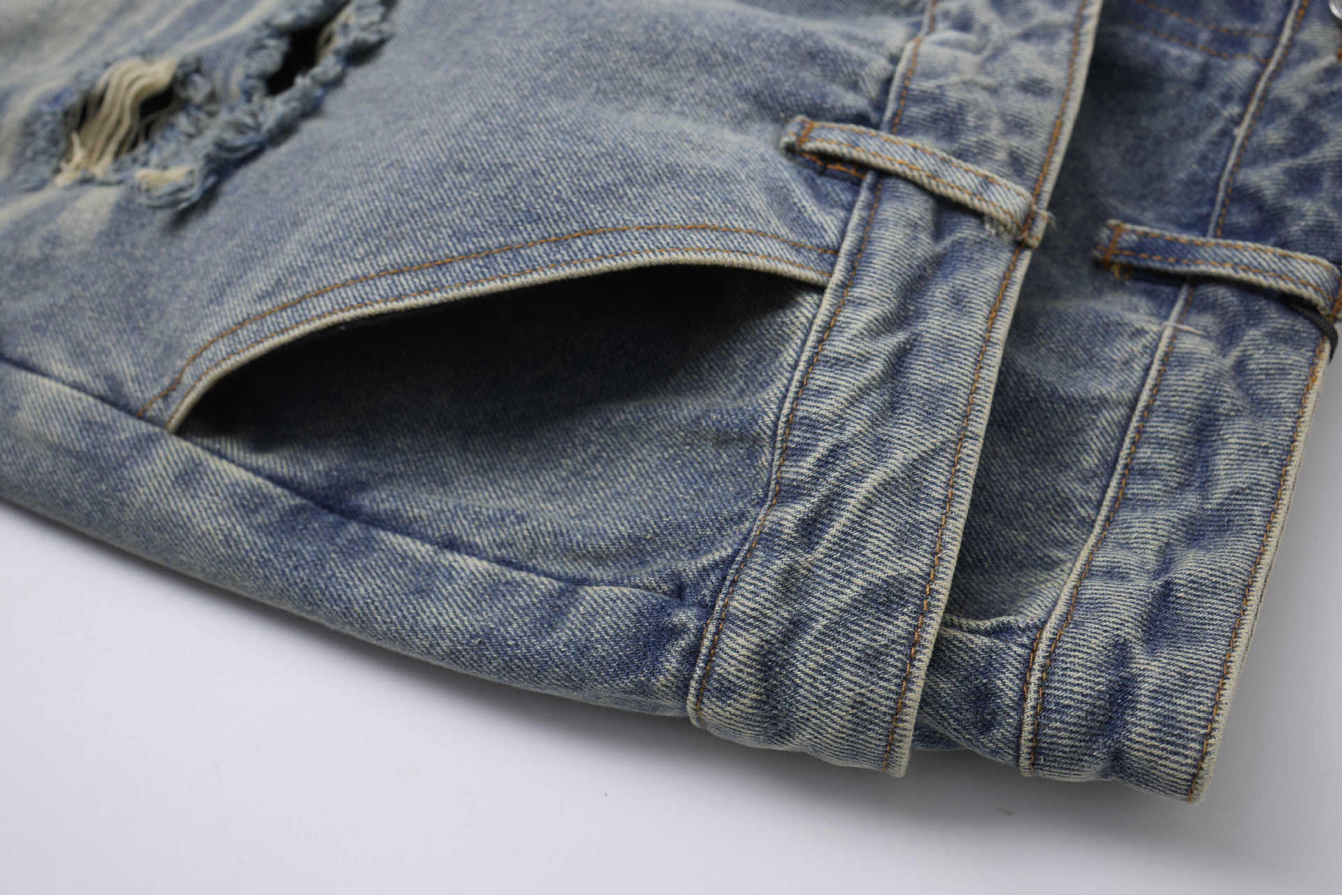 YAVIORA Ripped and Distressed Denim Shorts